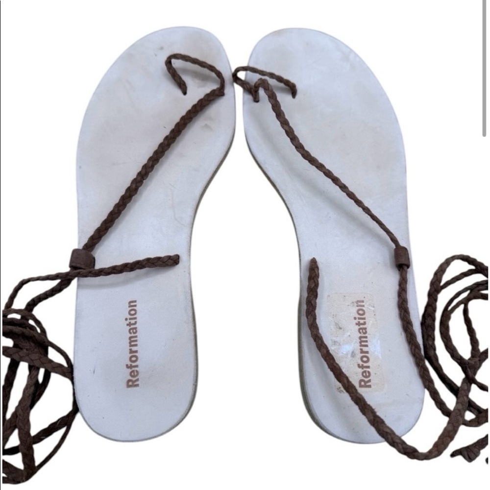 Brown Reformation Jeanne Sandal - Picture 6 of 7